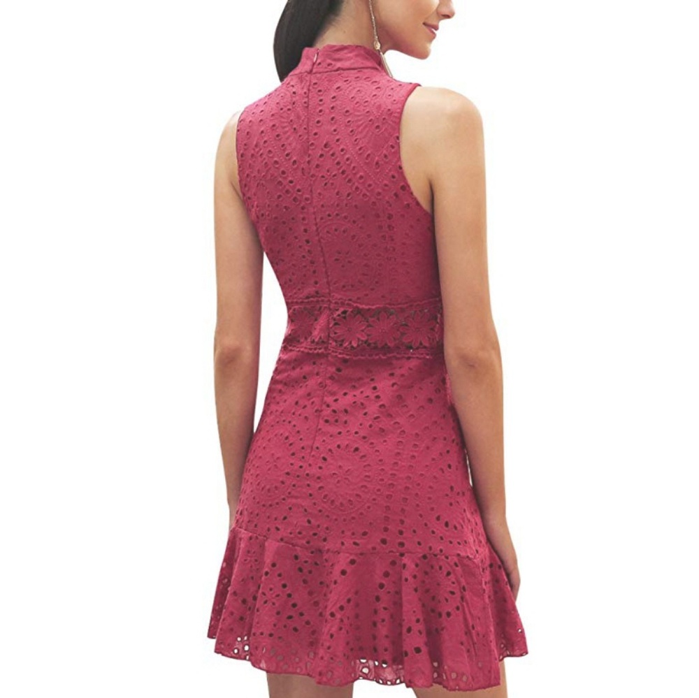NWT Drop Waist Cut Out High Neck Sundress - Picture 2 of 6